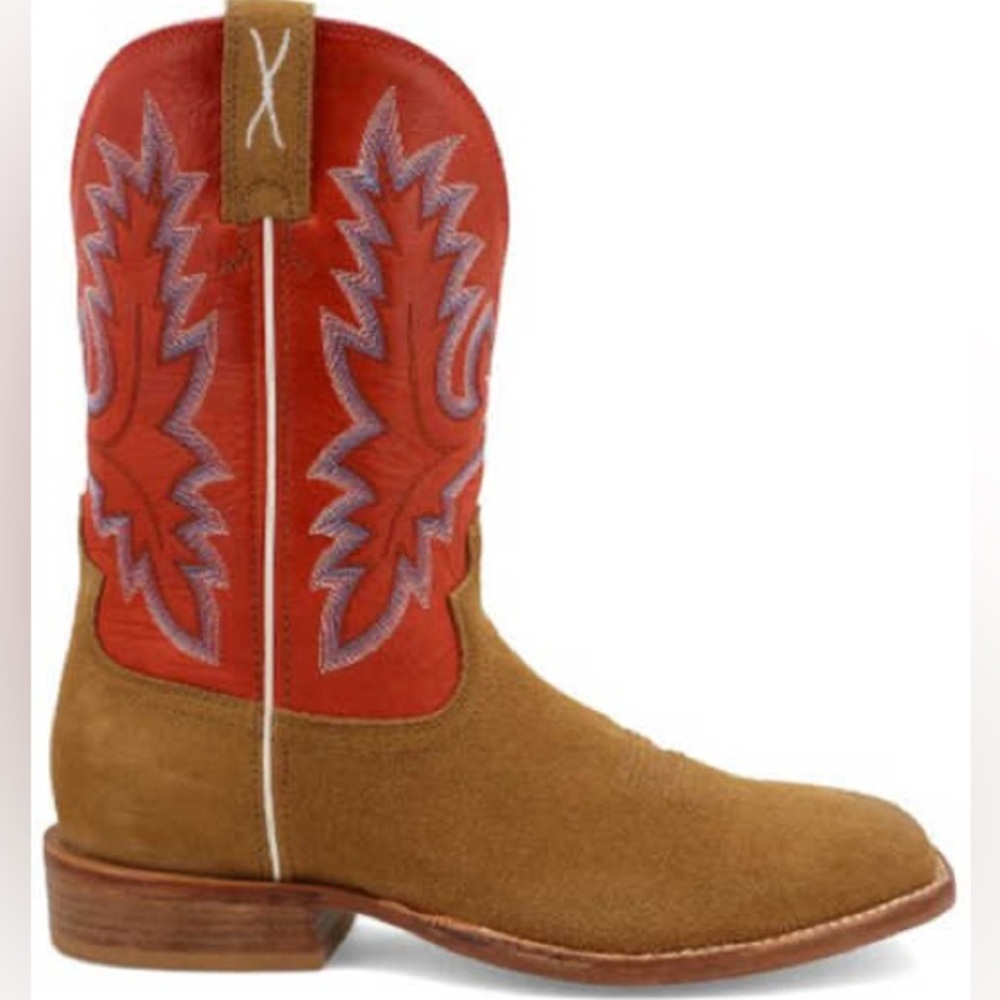 Twisted X Tech X™ Western Boot - Broad Square Toe - Roughout, 10.5